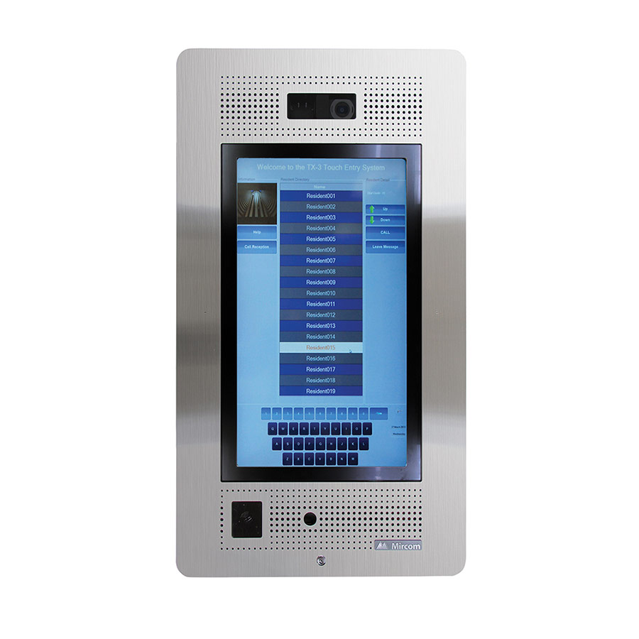sistema de entrada por voz con pantalla tactil